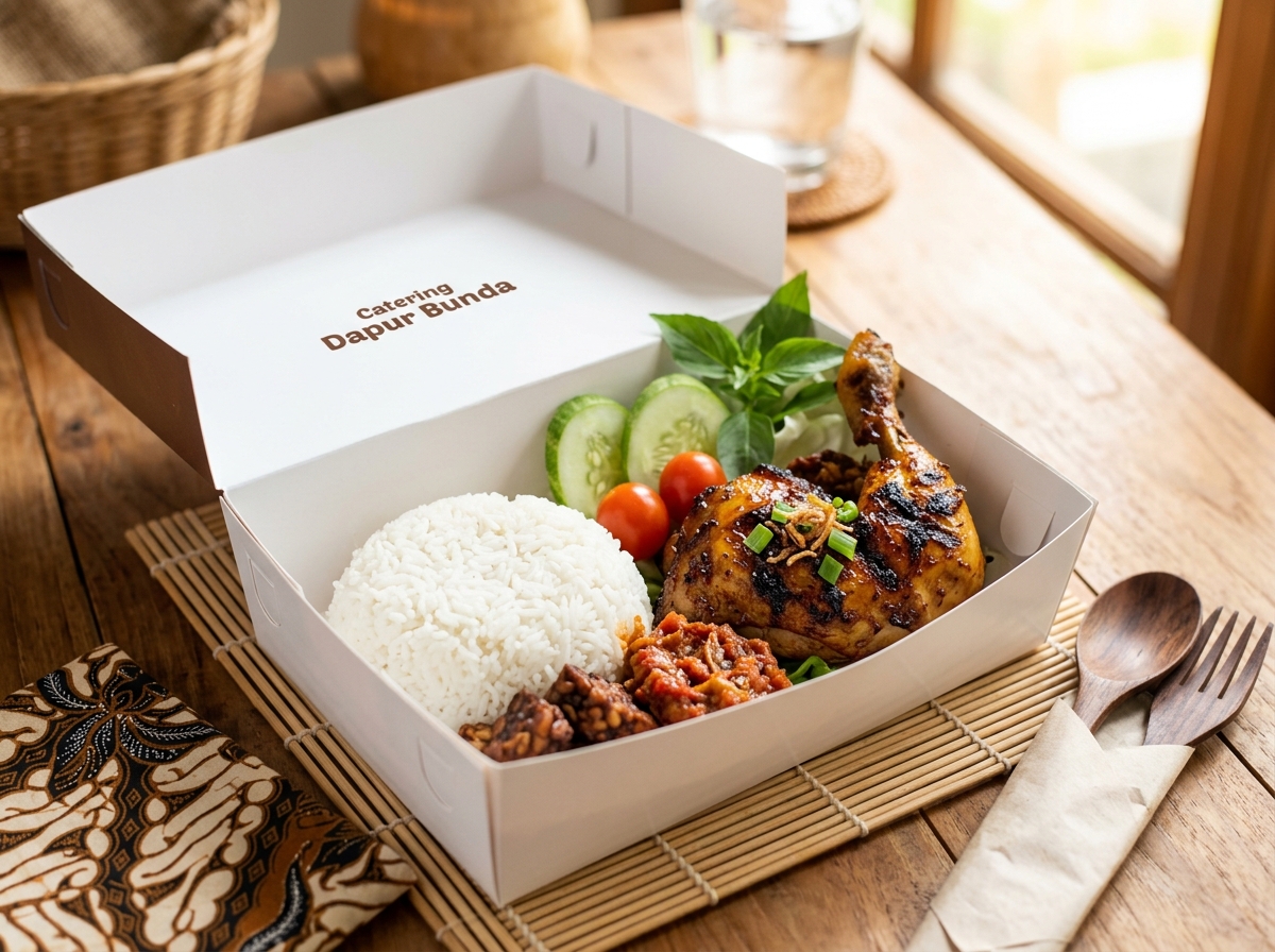 Nasi Box Kulit Goreng Renyah